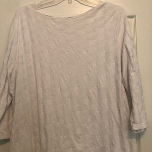 Talbots summer white t-shirt tunic. 3x